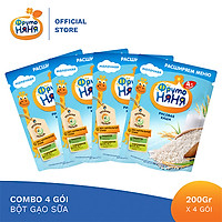 Combo 4 Gói Bột ăn dặm gạo sữa Fruto Nyanya 200g