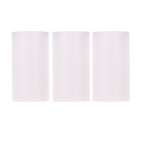 Poooli White Blank Sticky Thermal Paper Long-Lasting 10-years Paper Roll BPA-Free 57*30mm(2.17*1.18in) 3 Rolls