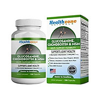 Glucosamine Chondroitin MSM - Advanced Triple Strength Joint Health Support Supplement - Relief from Sore Knee, Hip, Finger, Wrist, Elbow, Shoulder, Back Pain - Non-GMO Formula - 250 Capsules