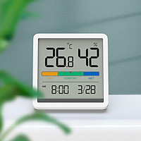 Đồng hồ nhiệt độ và độ ẩm Xiaomi youpin Miiiw Mute Màn hình LCD lớn 3,34 inch độ chính xác cao