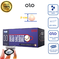 10 Bao Cao Su OLO và 1 Bi Tăng Kích Thước 3cm, Siêu Mỏng 001, nhiều gel bôi trơn, cảm giác chân trật.