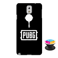 Ốp lưng nhựa dẻo dành cho Samsung Galaxy Note 3 in hình Game PUBG - Tặng Popsocket in logo iCase - Hàng Chính Hãng
