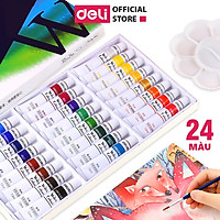 Màu Nước Dạng Tuýp Deli - 12 Màu/18 Màu/24 Màu - 73850 / 73851 / 73852