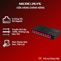 Bộ Chia Mạng Mercusys MS108G 8 Cổng 10/100/1000 Mbps - Hàng Chính Hãng