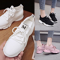 Giày Thể Thao Nữ Sneaker XXM01 3 Màu Đen Hồng Trắng Thời Trang Hàn Quốc Vải Mềm Mịn Ôm Chân