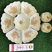 BỘ ĐĨA MẶT TRỜI SEN DECAN V À NG K IM-15 món