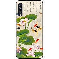 Ốp lưng dành cho Samsung Galaxy A70 mẫu Hoa sen cá