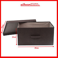 Hộp Vải Đựng Đồ Đa Năng TD3 – Túi Vải Thụy Điển Có Nắp Rời Sang Trọng, Đẳng Cấp miDoctor