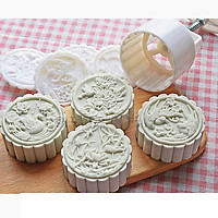 Khuôn bánh trung thu 4 mặt phong cảnh sang trọng mẫu 9