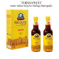 1 cặp 2 chai 500ml nước mắm Thịnh Phát Hồng Ngọc 40 độ đạm