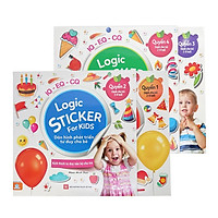 Combo 4 Quyển Logic Sticker For Kids - Sách Dán Hình Giúp Phát Triển Tư Duy Não Bộ Cho Trẻ (2 - 8 Tuổi)