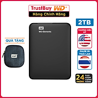 Ổ Cứng Di Động WD Elements Portable 2TB 2.5 USB 3.0 - WDBU6Y0020BBK-WESN - Hàng Chính Hãng