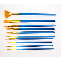 bộ cọ 10 cây đủ size tô vẽ màu dầu,acrylic
