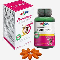 Thực phẩm chức năng Premium L-CYSTINE - Chống oxy hóa, trắng da, mờ thâm nám - Lọ 120 viên nang mềm