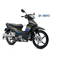 Tem rời Honda Wave Blade dán xe đen, chữ R lớn. Decal tem chế đẹp, chất lượng. Sắc nét, bền màu