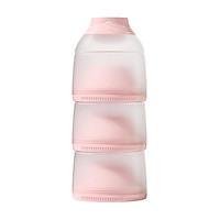 3 Compartment Milk Powder Storage Box Stackable Powder Formula Dispenser Portable Rotary Milk Powder Box Food Storage