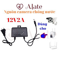 Adapter camera nguồn 12V - 2A loại ngoài trời, trong nhà có móc treo, Nguồn camera chống nước