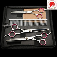 Bộ kéo spa 3 kéo 1 lược cắt tỉa lông thú cưng