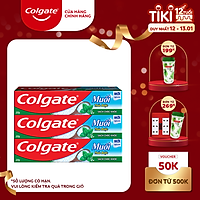 Bộ 3 Kem Đánh Răng Colgate Herbal Salt Muối Thảo Dược 225g/tuýp x 3