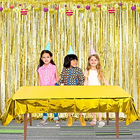 Gold / Silver / Red Table Cover for Party Photo Wedding Decoration