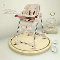 Ghê ăn dặm Chilux, bàn ăn rộng, nhiều nấc điều chỉnh độ cao, hỗ trợ cho bé ăn dặm, tập ăn