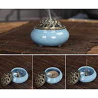 Lư Xông Đốt Trầm Hương Tẩy Uế Làm Sạch Không Khí - Chất Liệu Gốm Sứ - HCM