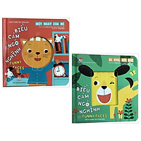 Combo Sách Tương Tác Song Ngữ – Biểu Cảm Ngộ Nghĩnh – Funny Faces (Bộ 2 Cuốn)