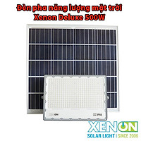 Đèn pha năng lượng mặt trời 500W Xenon Deluxe cao cấp chính hãng siêu sáng chiếu sáng liên tục trên 16h - DL03-500W