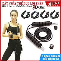 Dây nhảy thể dục lõi thép có thể điều chỉnh độ dài 2.8m không bị rối