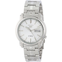 Đồng Hồ Tự Động Seiko 5 NKK65 Bằng Thép Không Gỉ Với Mặt Số Tông Màu Bạc