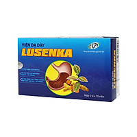Combo 2 hộp viên dạ dày LUSENKA - giảm ngay đau dạ dày, giảm acid dịch vị, ợ chua, nóng rát, đau thượng vị, trào ngược dạ dày, làm lành vết loét dạ dày. SP chính hãng được Bộ Y Tế chứng nhận. 5 vỉ x 10 viên x 2 hộp