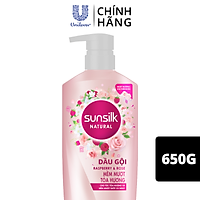 Dầu Gội 650Gr Sunsilk Mềm Mượt Tỏa Hương Dành Cho Tóc Khô Xơ Dưỡng Chất Thiên Phúc Bồn Tử & Hoa Hồng Giúp Tóc Suôn Mềm Sống Động & Bung Tỏa Hương Thiên Nhiên