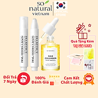 Combo Thanh Lăn Dia Và Serum Dưỡng Silk Collagen Của So Natural