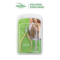 Combo 2K011 Kềm Nghĩa 2 Món Kèm Hộp Tiện Lợi : Kềm cắt da Mạ Vàng Nhíp nhô lông tóc bạc