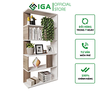 Kệ Sách Gỗ IGA Simple 6F Thông Minh - GP105
