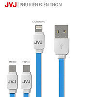 Cáp sạc nhanh JVJ SA-21 Lightning/Micro USB/Type-C cho các dòng máy iPhone, Android