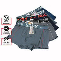 Quần boxer nam thun lạnh cao cấp, set 5 quần sịp đùi, quần xì đùi nam co giãn và thấm hút mồ hôi tốt giá rẻ