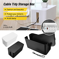 Mini Simple Cable Storage Box Case Wire Management Socket Safety Tidy Organizer Home Decoration