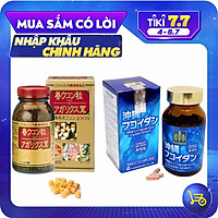 Combo Viên Uống Okinawa Fucoidan Và Tinh Chất Nghệ Mùa Xuân Và Nấm Agaricus Của Kanehide Bio Nhật Bản, Hỗ Trợ Phòng Và Điều Trị Ung Thư, Ức Chế Sự Phát Triển Tế Bào, Tăng Hệ Miễn Dịch Cho Cơ Thể