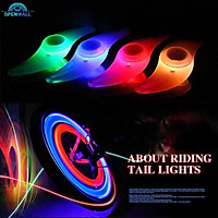Đèn cảnh báo sáng gắn bánh xe đạp