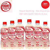 Yogurt Sparkling - Sữa chua có ga OKF HÀN QUỐC 500ml x 6 chai