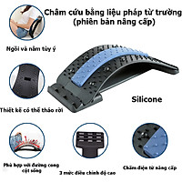 Khung Nắn Chỉnh Cột Sống Lưng, Eo - Phiên Bản Nâng Cấp Đặc Biệt Với Các Chấm Từ Trường - Châm Cứu, Trị Liệu, Giảm Đau Hiệu Quả - Đệm Lưng Bằng Silicone Cao Cấp, Êm Ái - Bảo Vệ Vùng Cột Sống Lưng - Hàng Cao Cấp - Giao Màu Ngẫu Nhiên