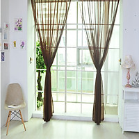 Siaonvr 1 PCS Pure Color Tulle Door Window Curtain Drape Panel Sheer Scarf Valances