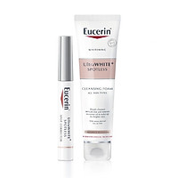 Combo Tinh chất giảm thâm nám Eucerin Ultra White+ Spotless Spot Corrector 5ml Và Eucerin Sữa Rửa Mặt Làm Trắng GiảmThâm Nám Ultra White+ Spotless Cleansing Foam 150g