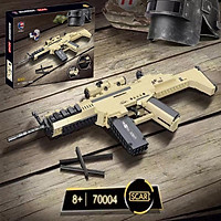 Đồ Chơi Lắp ráp RAEL 70004 Lắp Ráp Kiểu LEGO Mô Hình PUBG Scar Với 400+ Mảnh Ghép