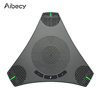 Aibecy USB Speakerphone Conference Microphone Omnidirectional Computer Mic 360° Voice Pickup with Mute Key for