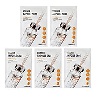BỘ 5 MẶT NẠ BỔ SUNG COLLAGEN DERMATORY AMPOULE SHOT MASK 35G