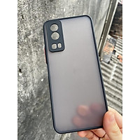Ốp lưng cho ViVo Y72 5G nhám bảo vệ camera chống sốc ,va đập (đen)