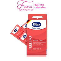 Bao Cao Su Ritex RR1 Intense Feeling Cảm Xúc Truyền Thống, Hộp 10 Chiếc Đức