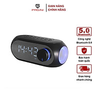 Loa bluetooth PAGINI L00CLO01 hiển thị đồng hồ màn hình tráng gương hiển thị đèn led nghe đài ,fm, radio,báo thức – Hàng nhập khẩu